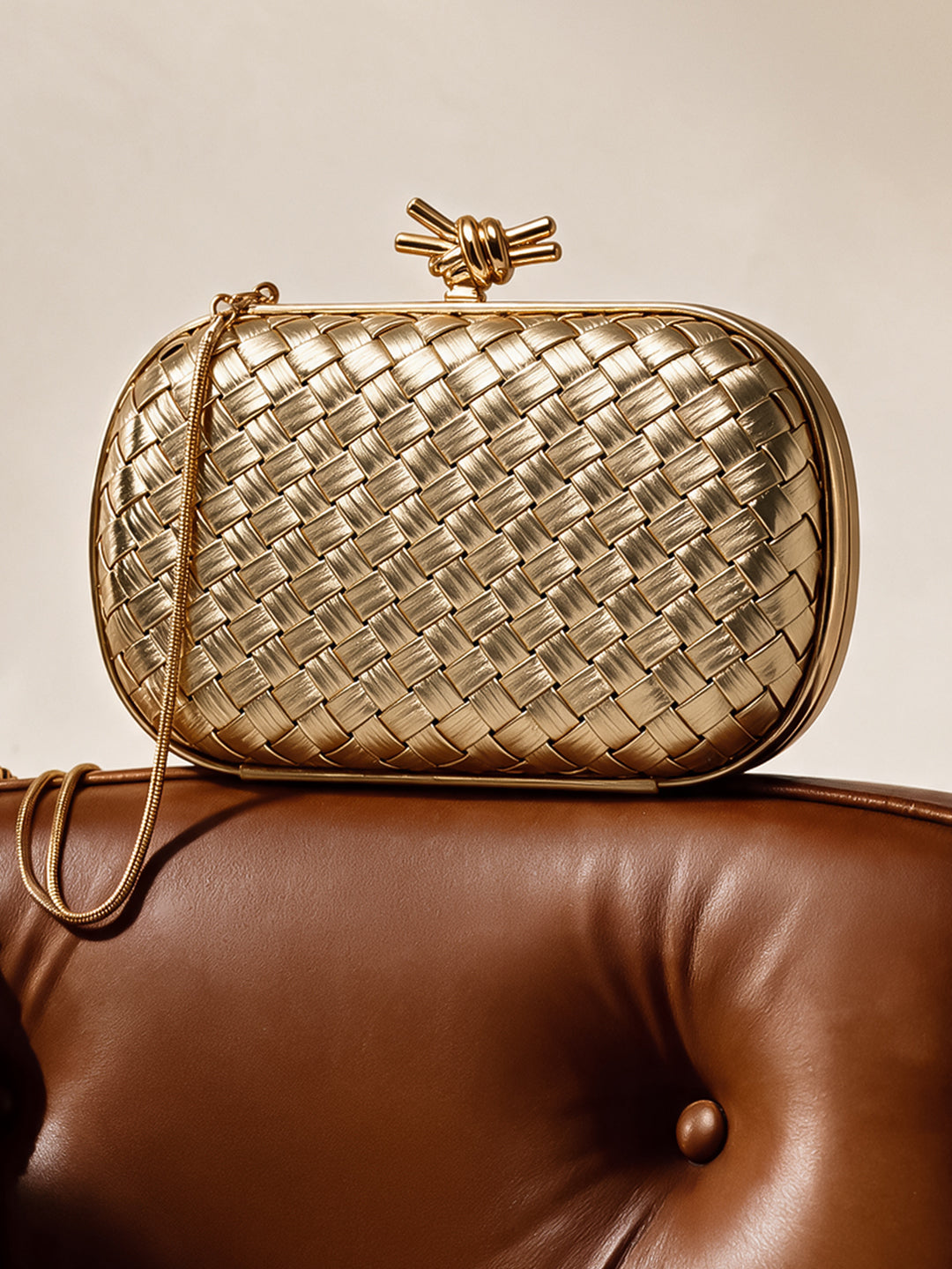 Durham Small Gold Clutch