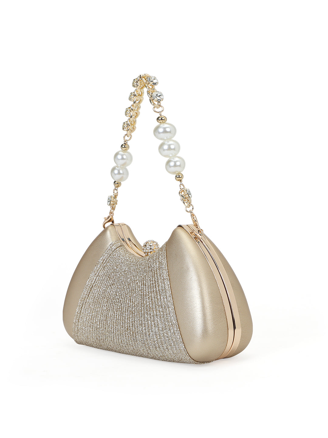 Bexley Small Frame Clutch Gold