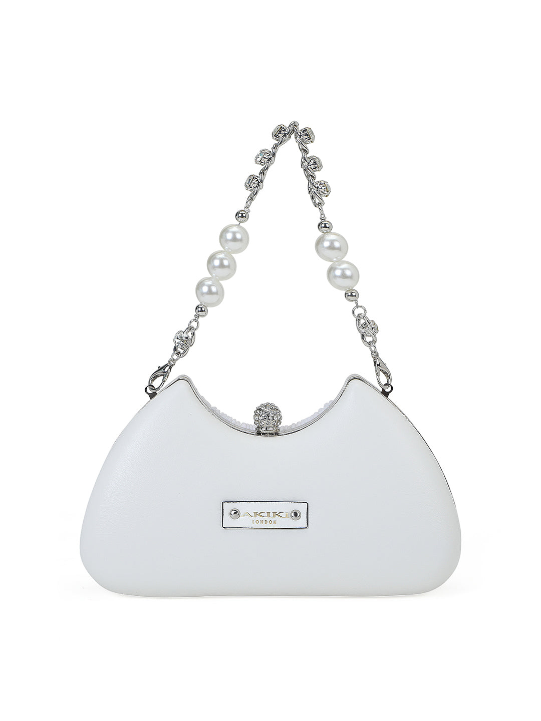 Bexley Small Frame Clutch White