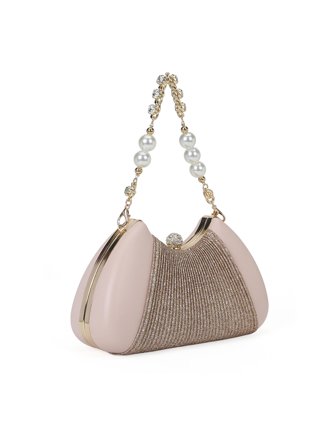 Bexley Small Frame Clutch Metalic Pink