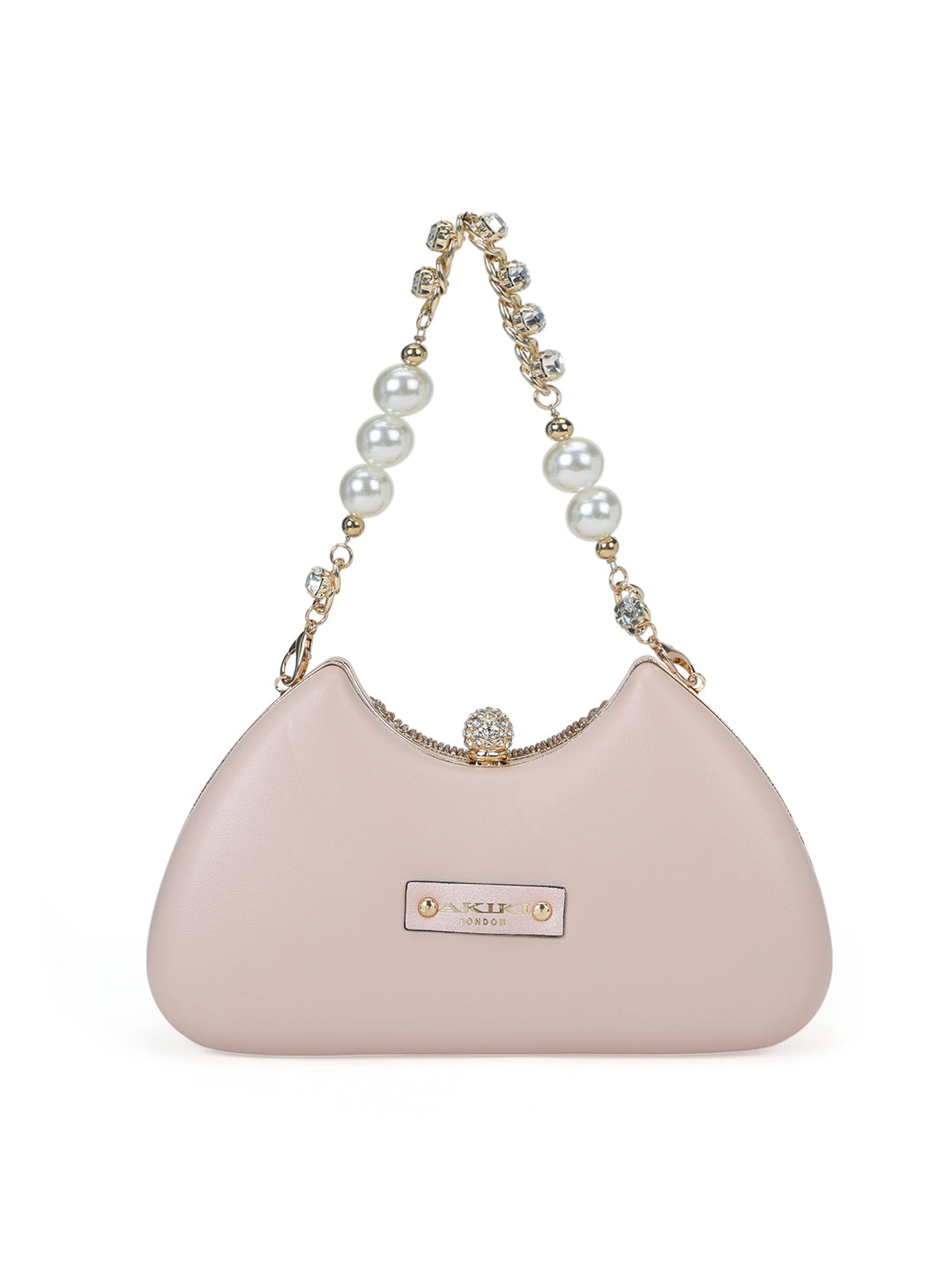 Bexley Small Frame Clutch Metalic Pink