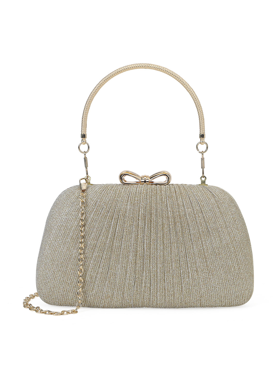 Barnet Small Frame Clutch Gold