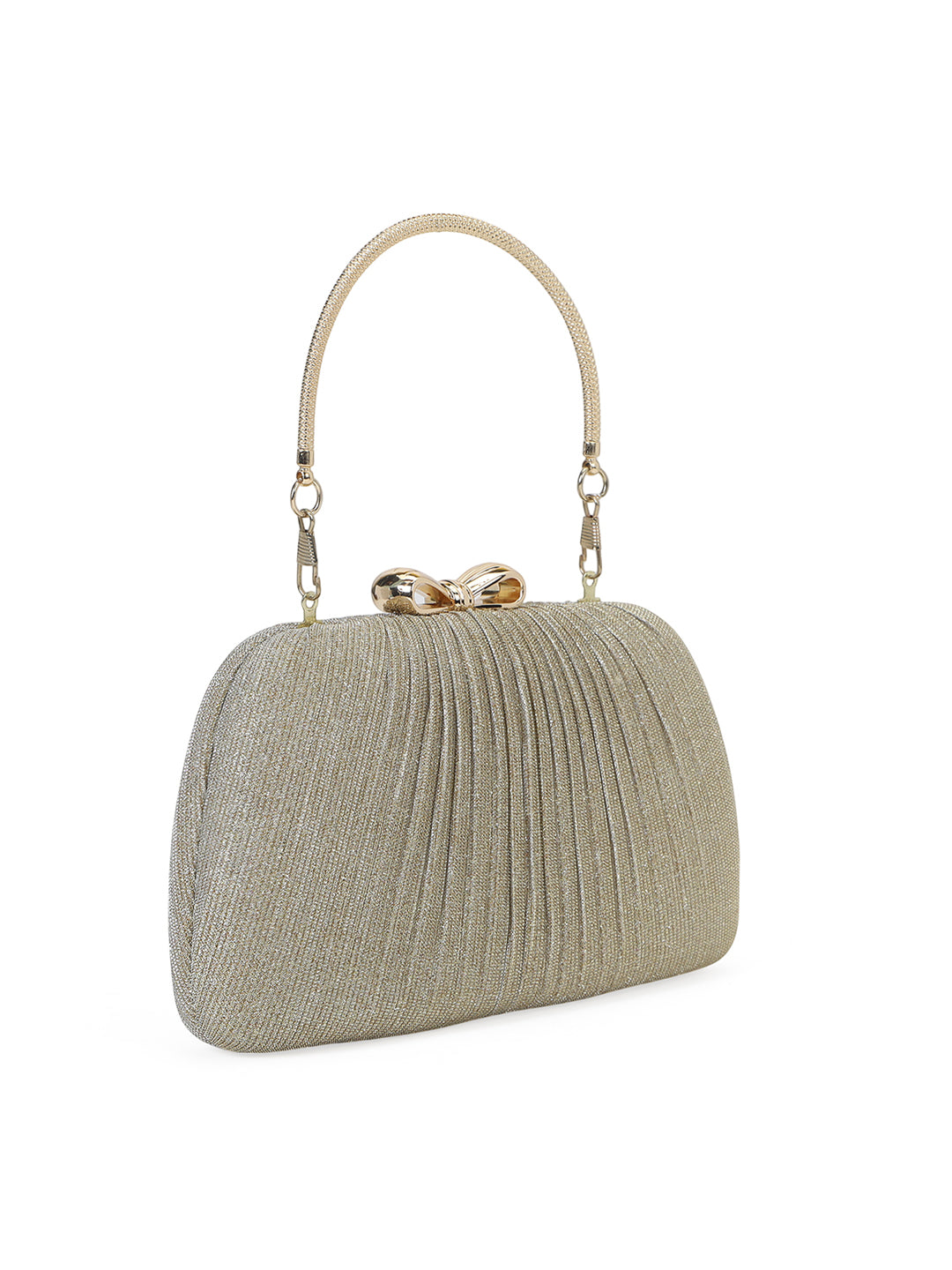 Barnet Small Frame Clutch Gold