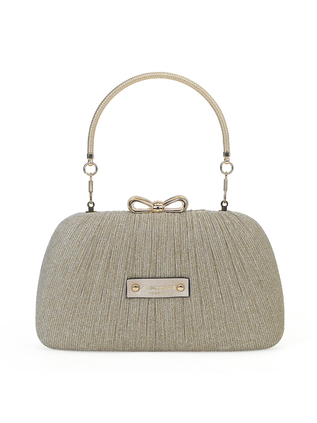 Barnet Small Frame Clutch Gold