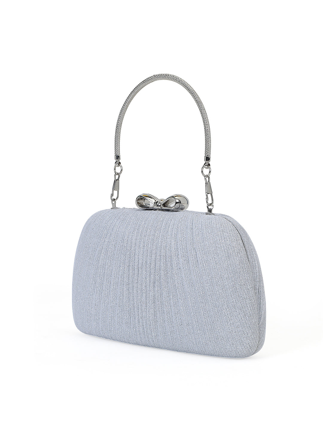 Barnet Small Frame Clutch Silver