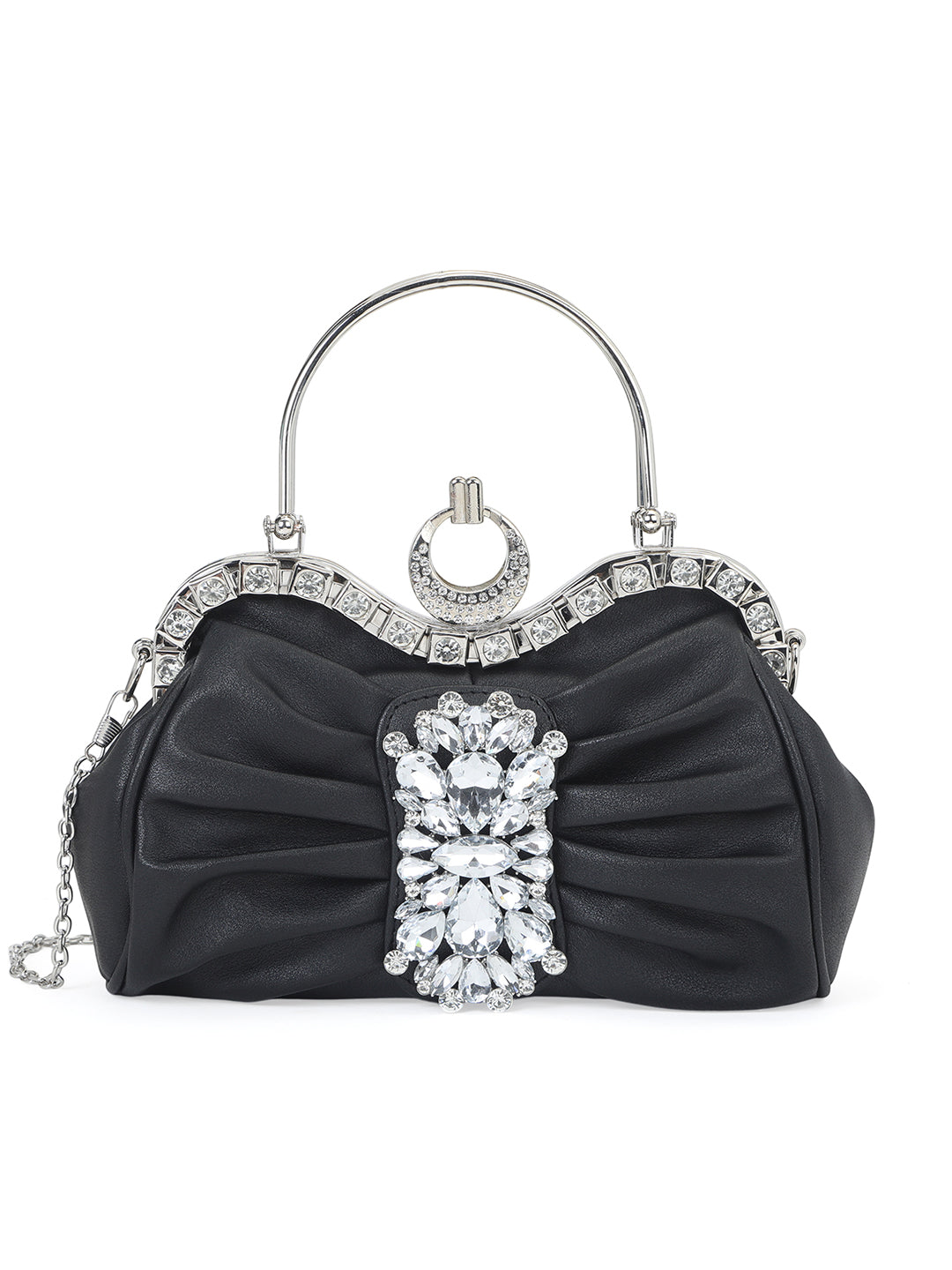 Kingston Small Frame Clutch Black