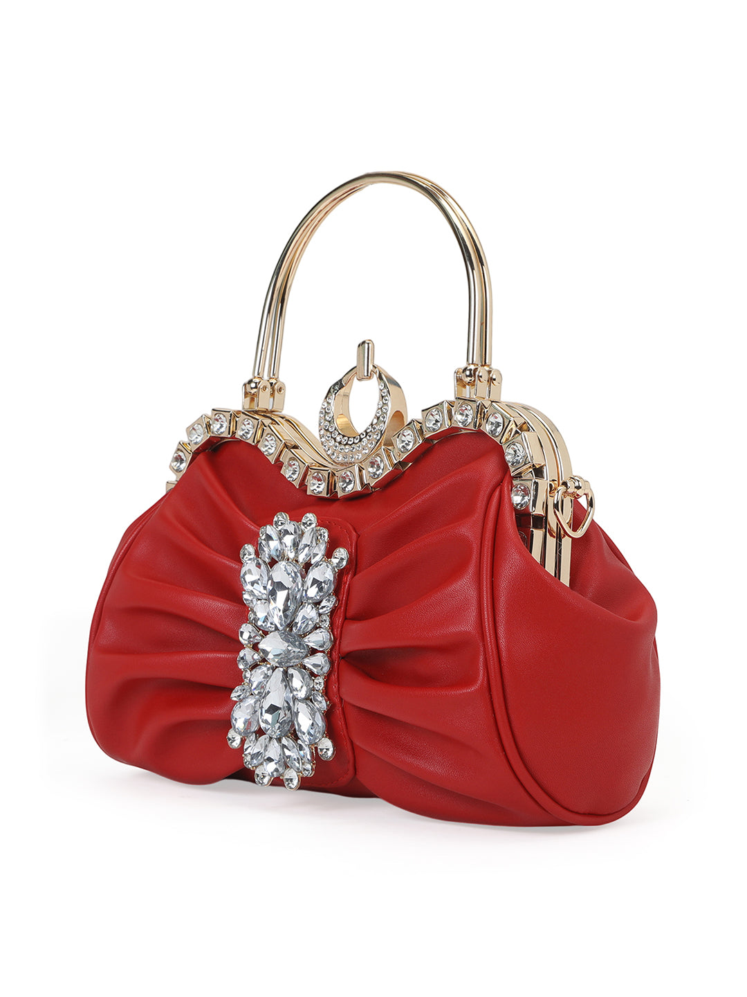 Kingston Small Frame Clutch Red