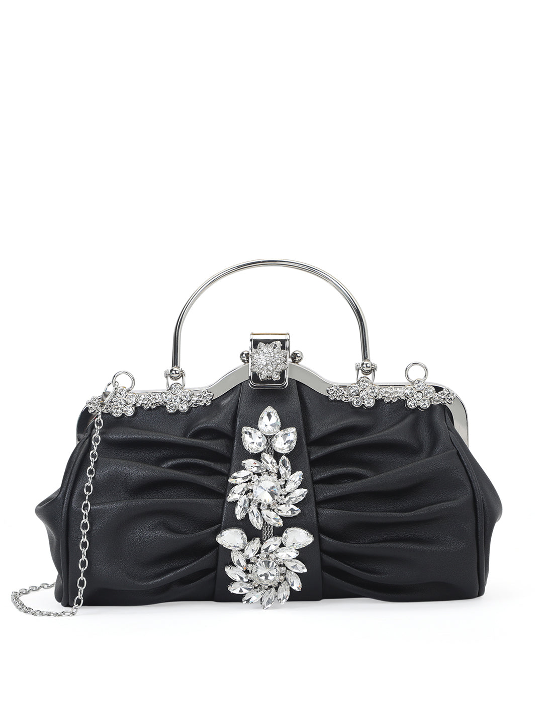 Ealing Small Handle Clutch Black