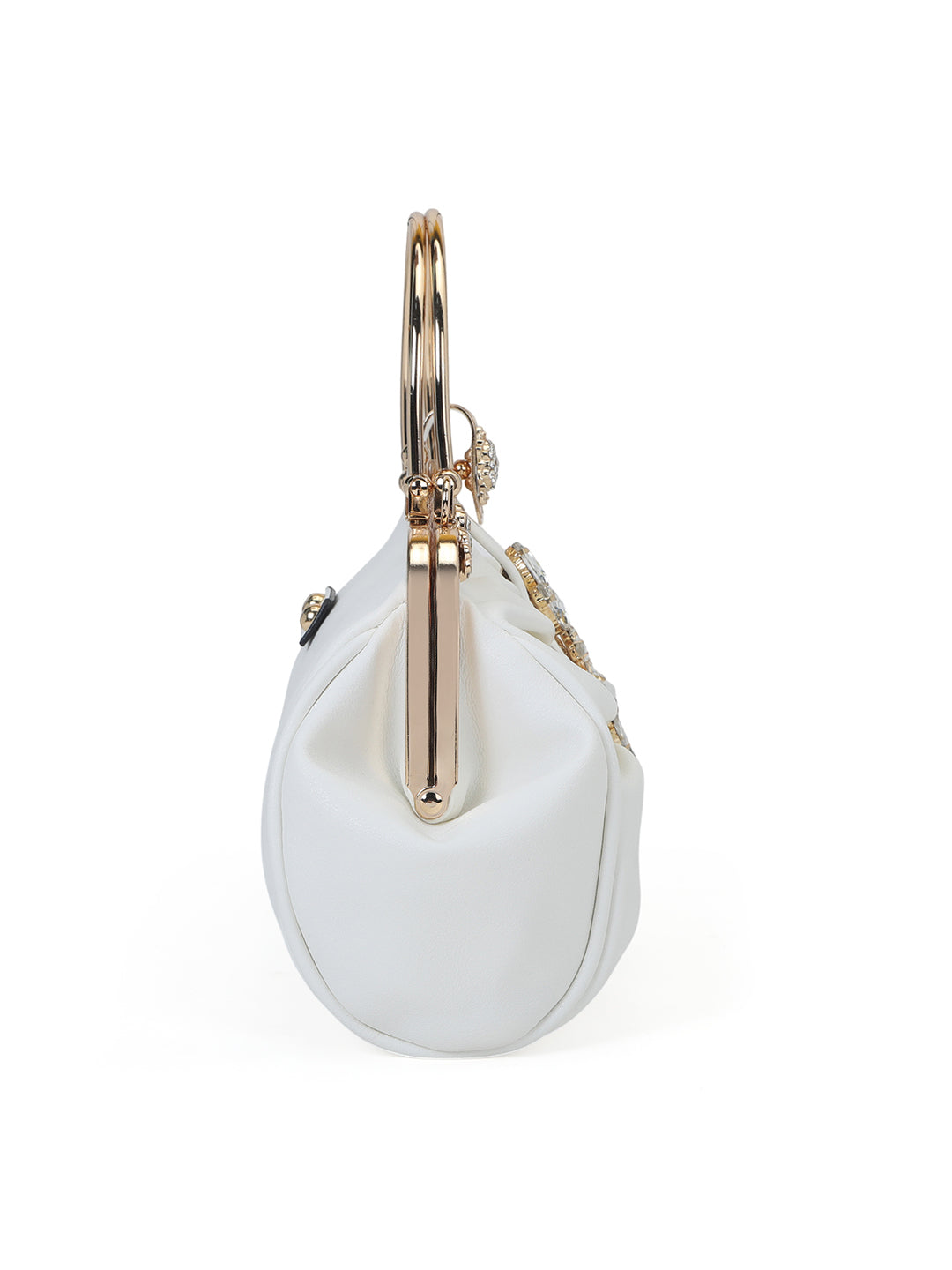 Ealing Small Handle Clutch White