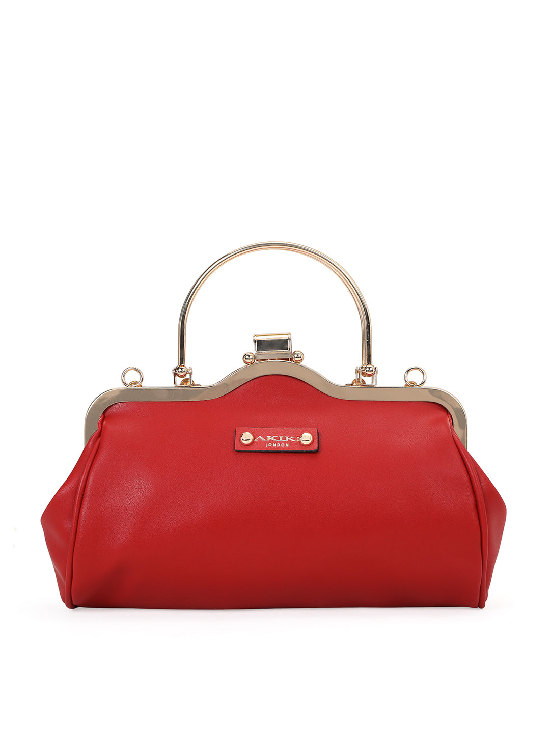 Ealing Small Handle Clutch Red