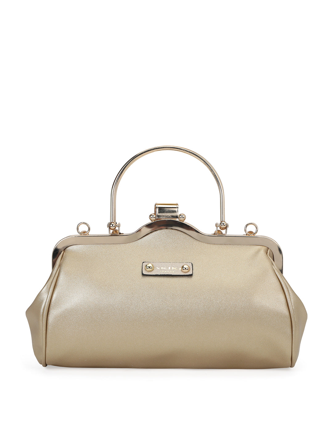 Ealing Small Handle Clutch Rose Gold