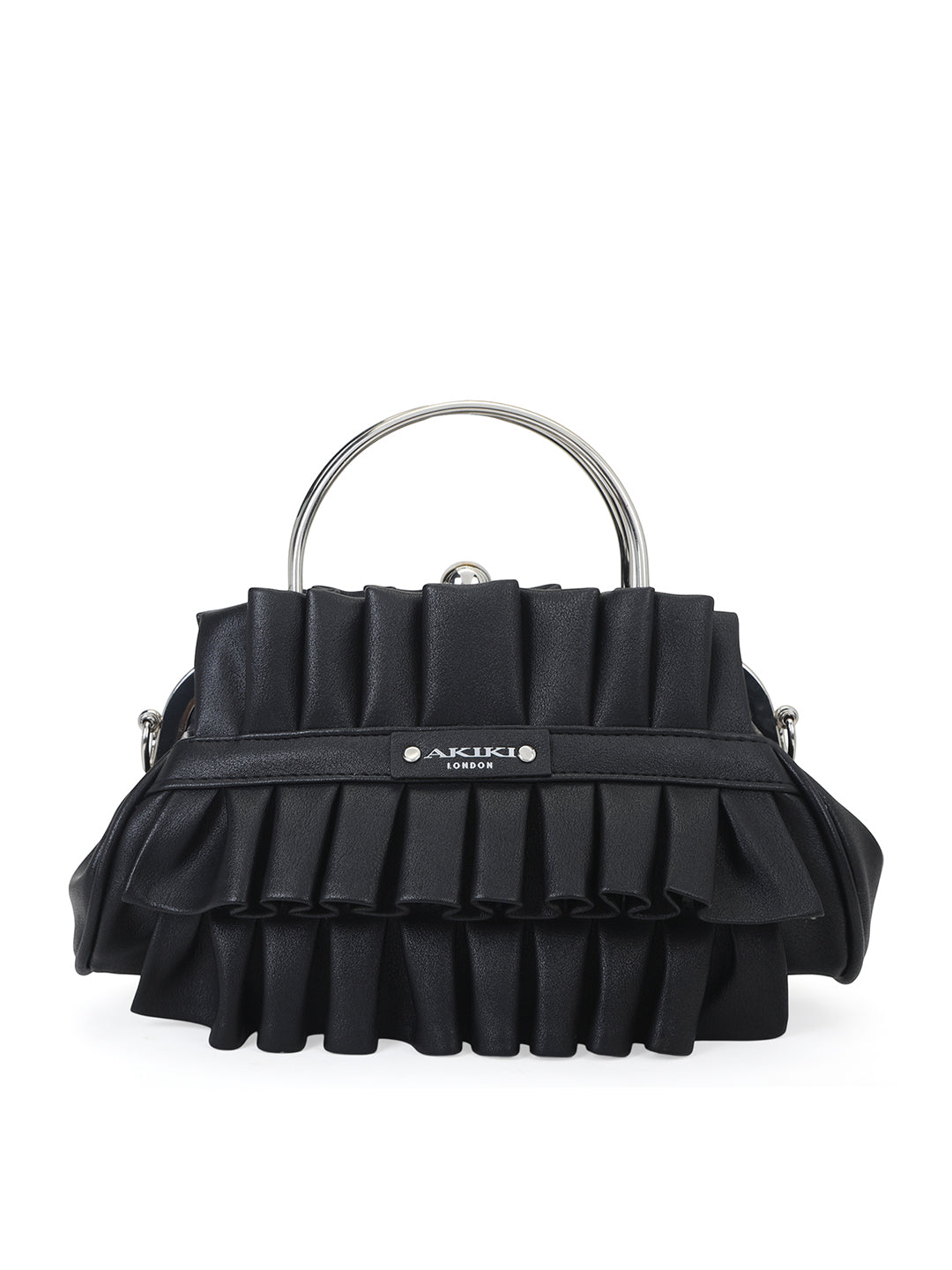 Richmond Small Handle Clutch Black