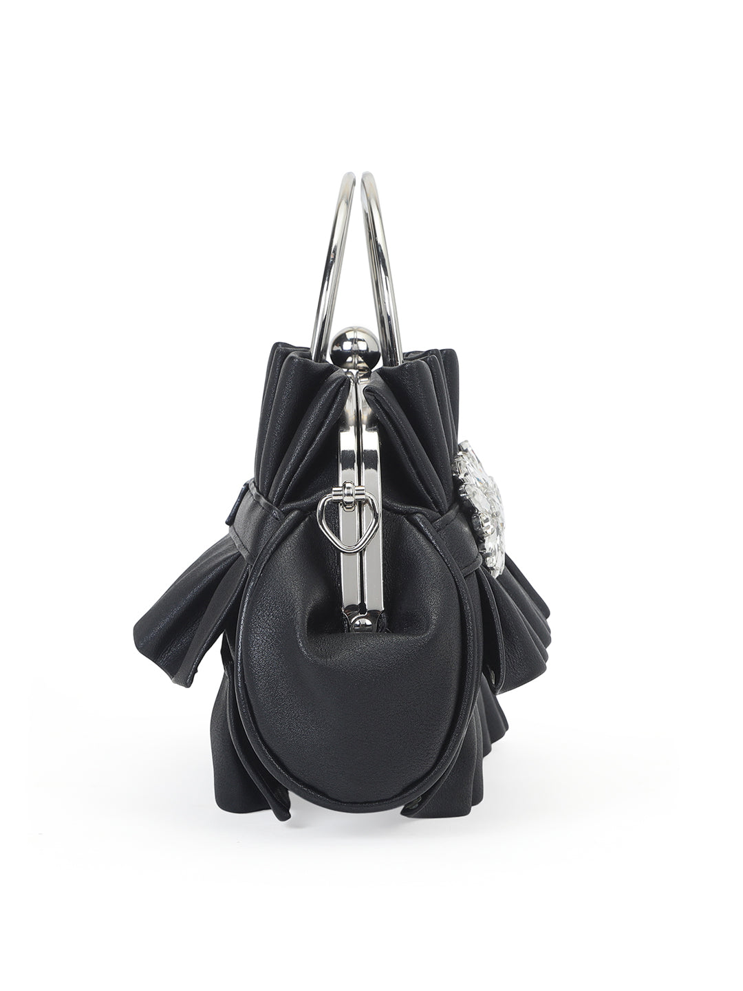 Richmond Small Handle Clutch Black