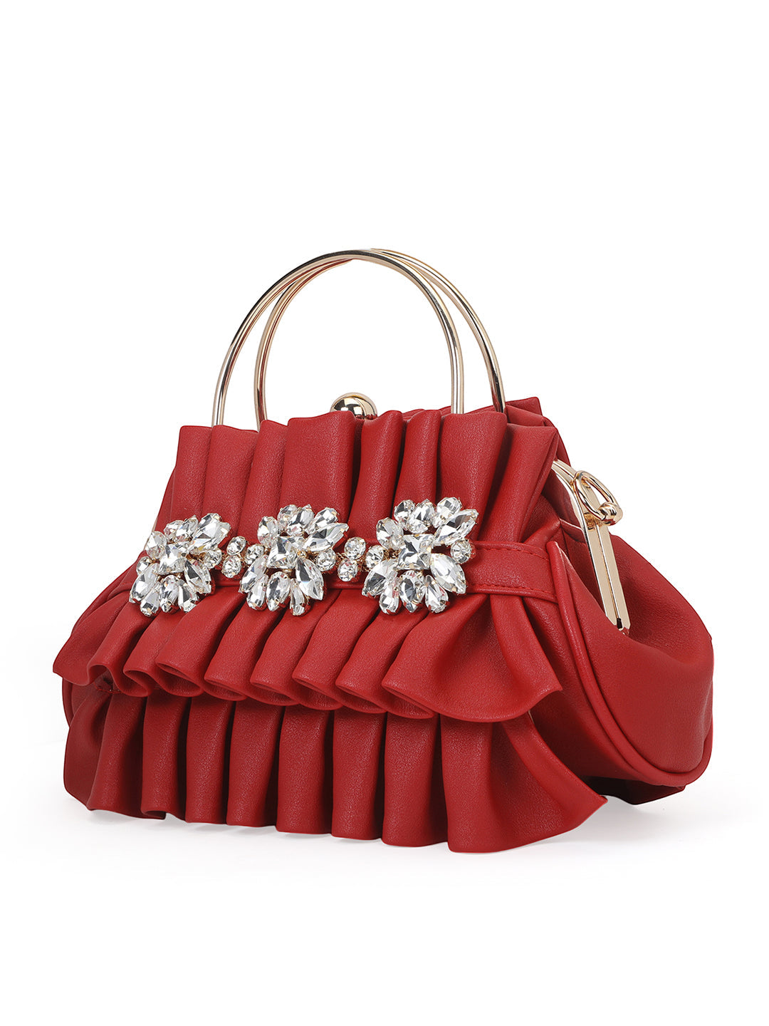 Richmond Small Handle Clutch Red