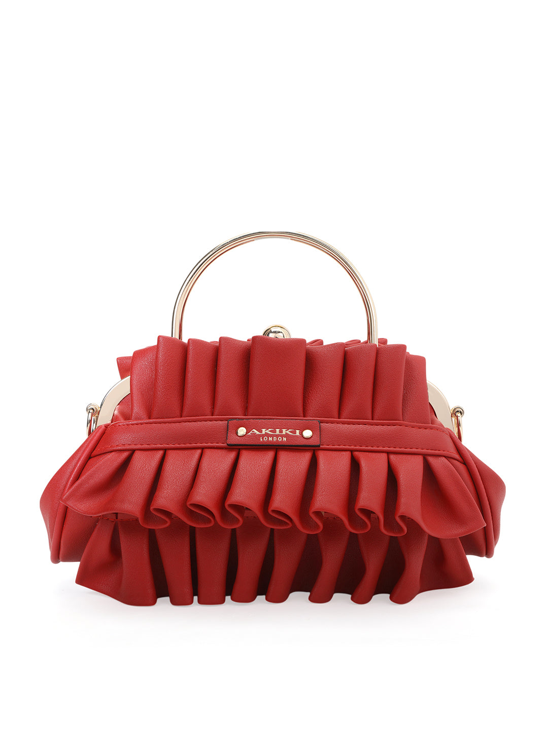 Richmond Small Handle Clutch Red