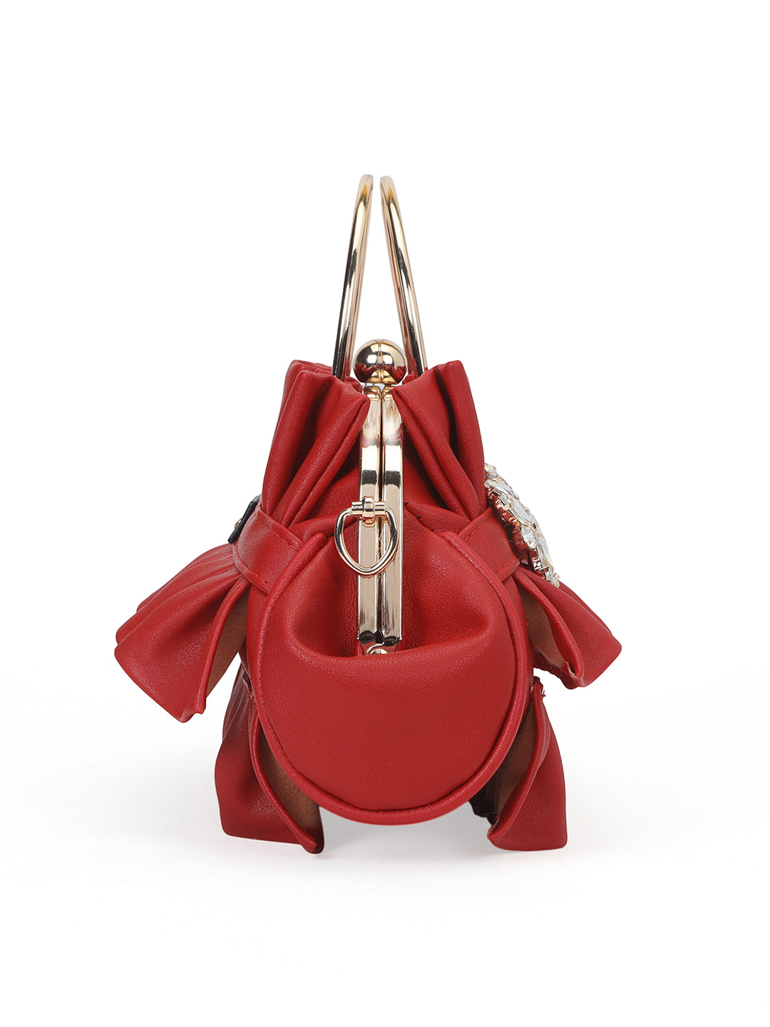 Richmond Small Handle Clutch Red