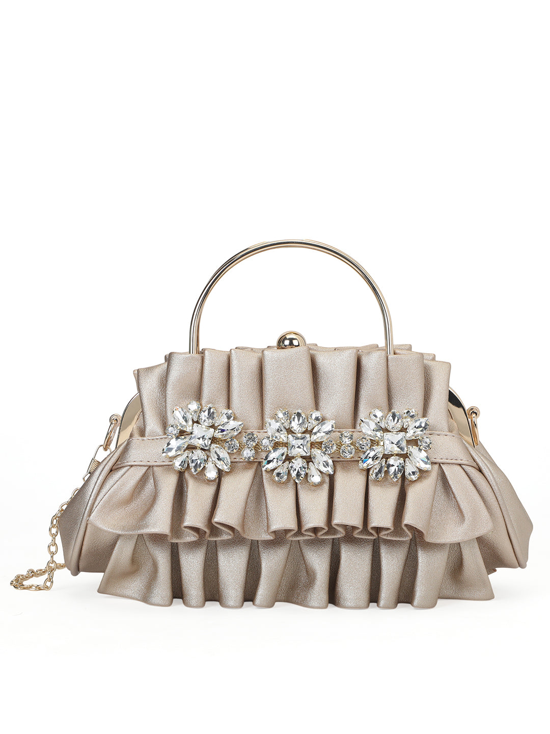 Richmond Small Handle Clutch Rose Gold