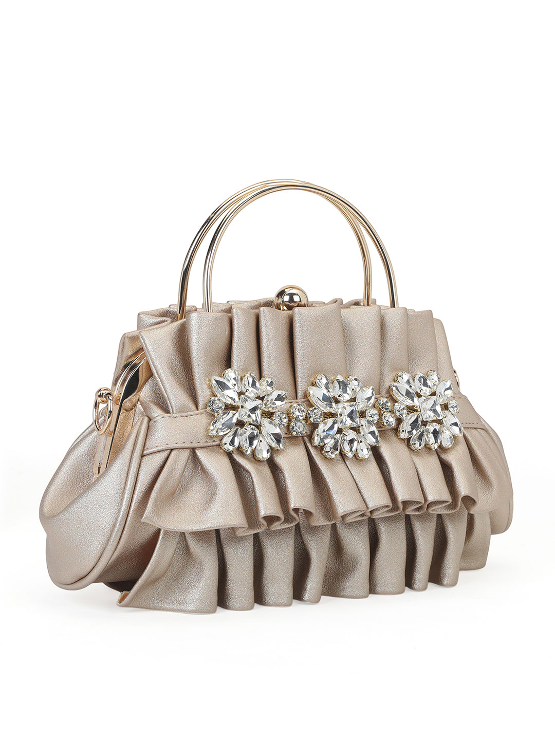 Richmond Small Handle Clutch Rose Gold