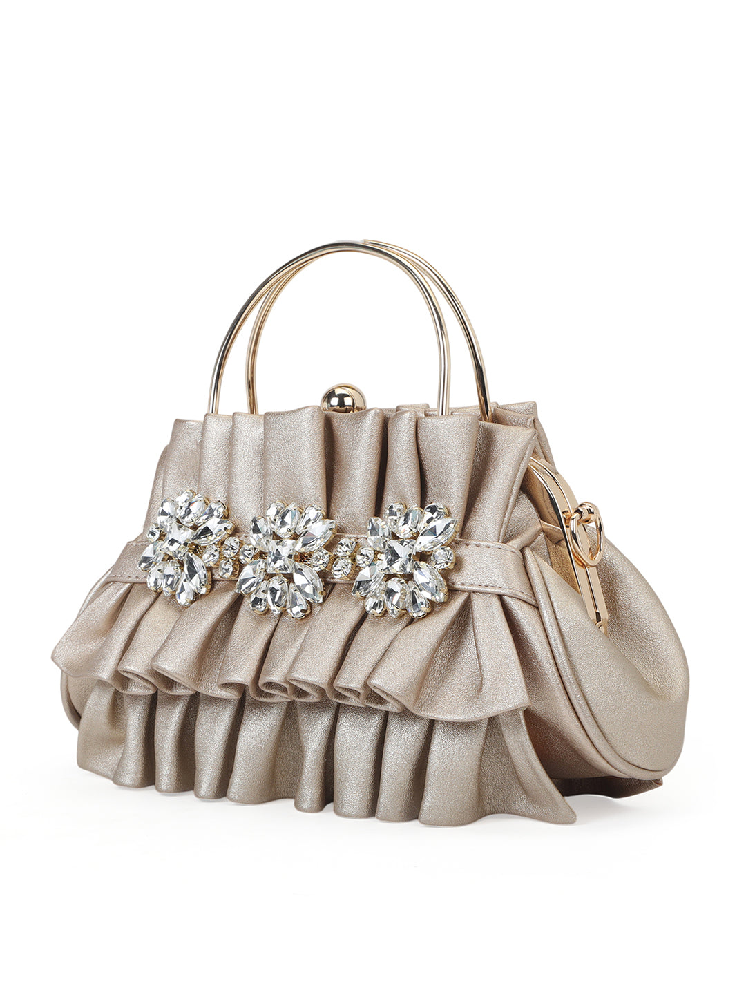 Richmond Small Handle Clutch Rose Gold