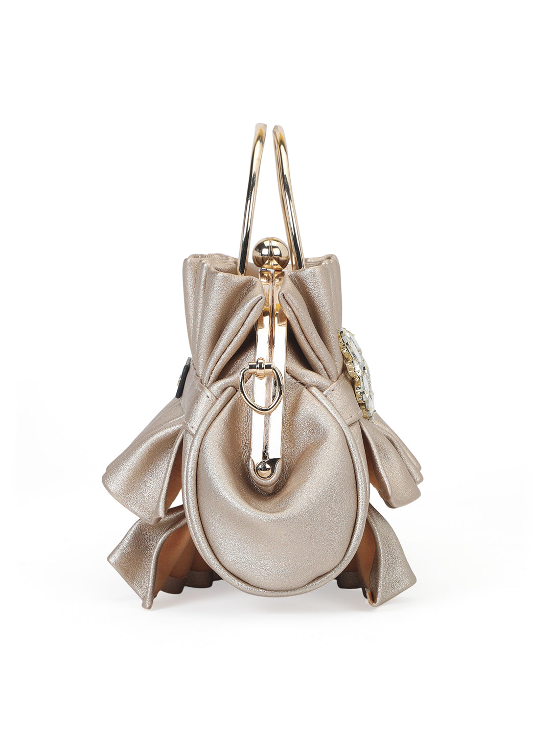 Richmond Small Handle Clutch Rose Gold