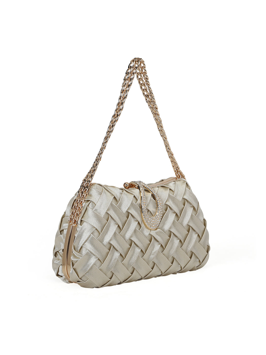 Suton Small Flap Clutch Gold