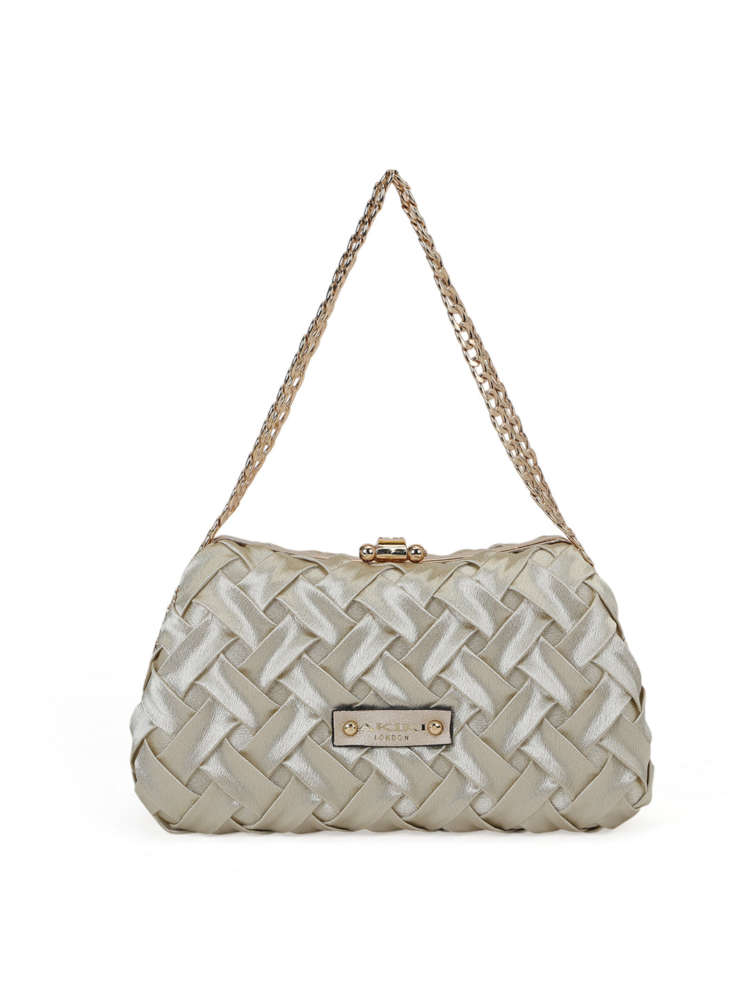 Suton Small Flap Clutch Gold