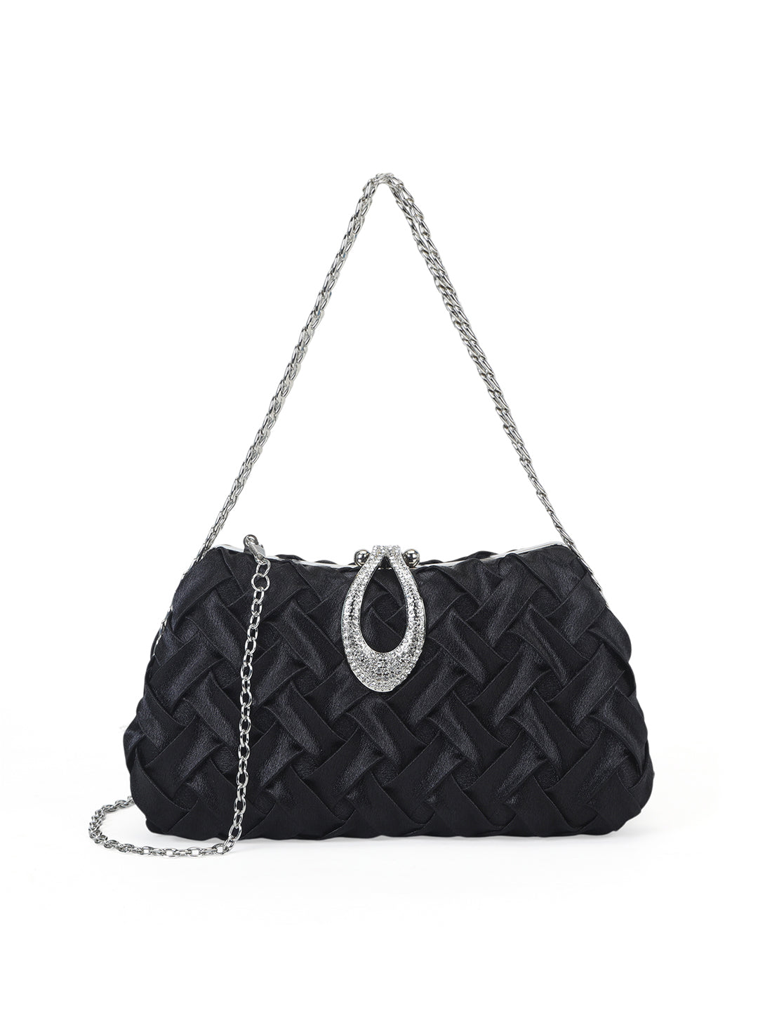 Suton Small Flap Clutch Black