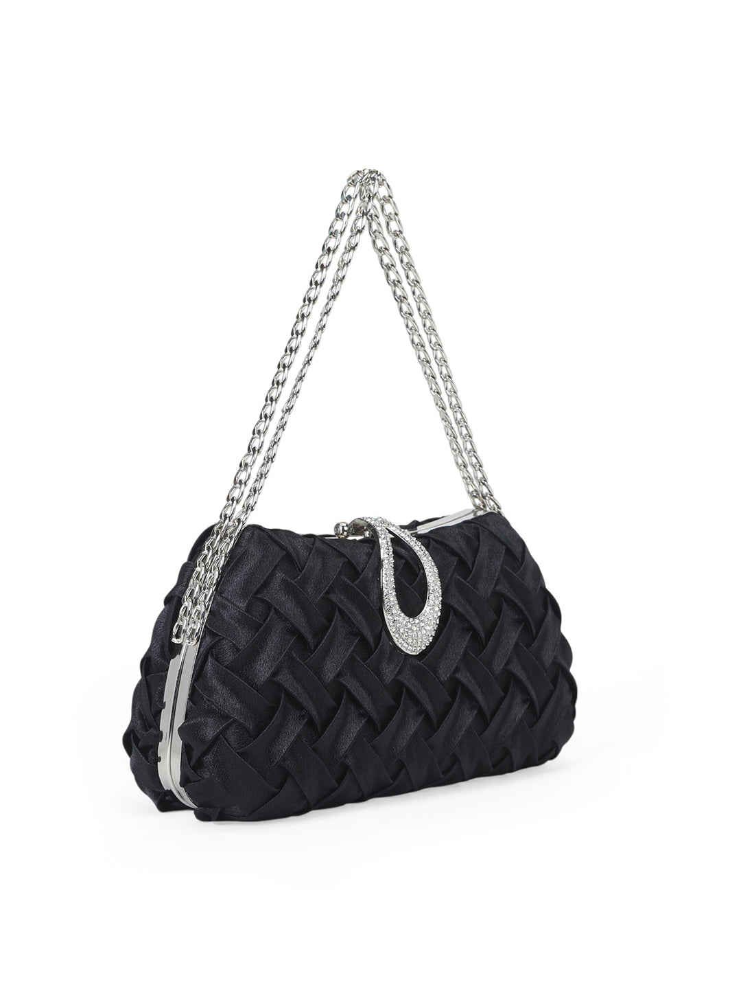 Suton Small Flap Clutch Black