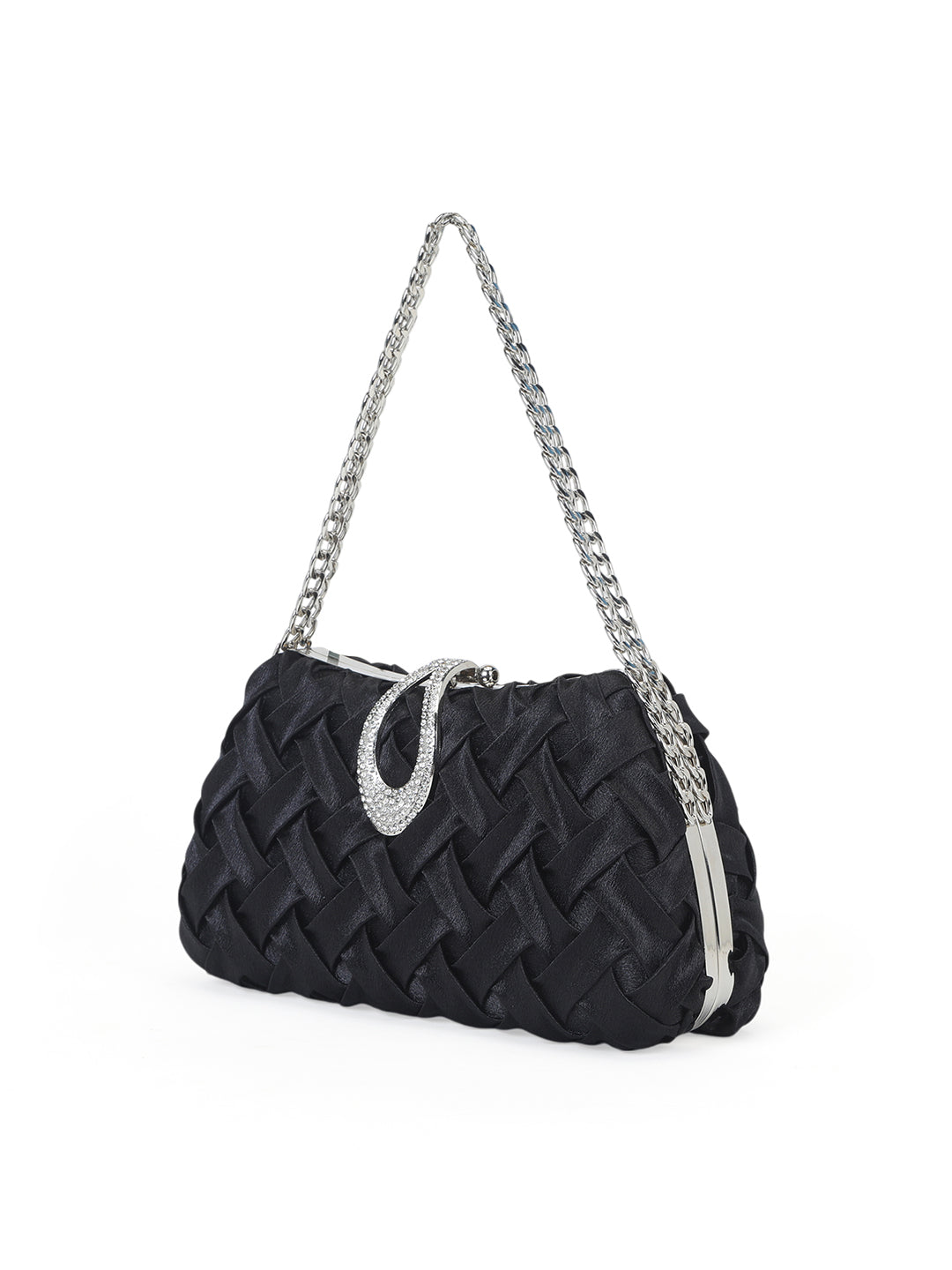 Suton Small Flap Clutch Black