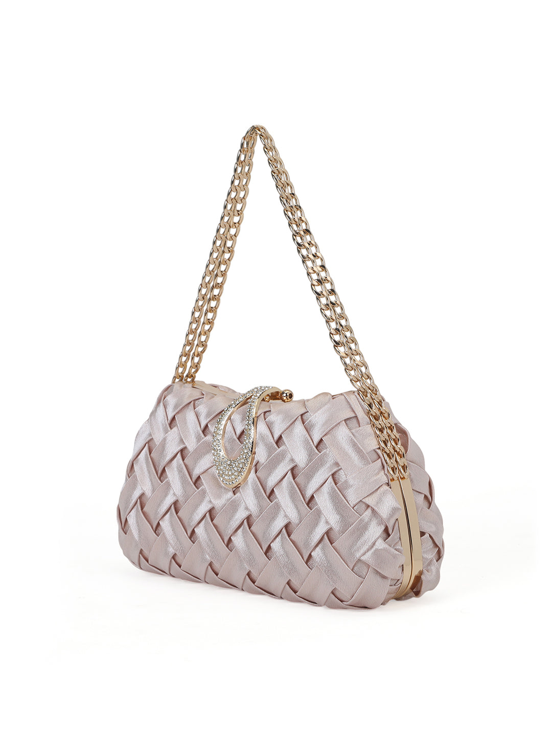 Suton Small Flap Clutch Rose Gold