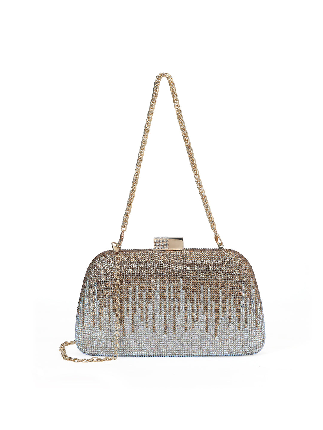 Brent Small Frame Clutch Gold