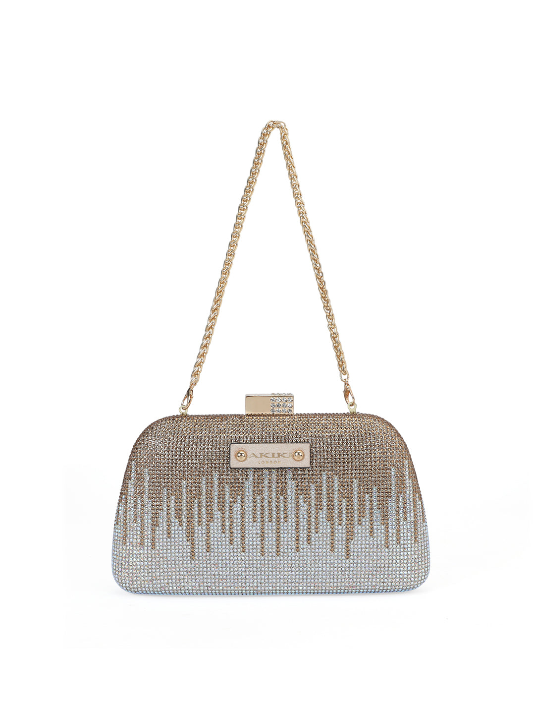 Brent Small Frame Clutch Gold