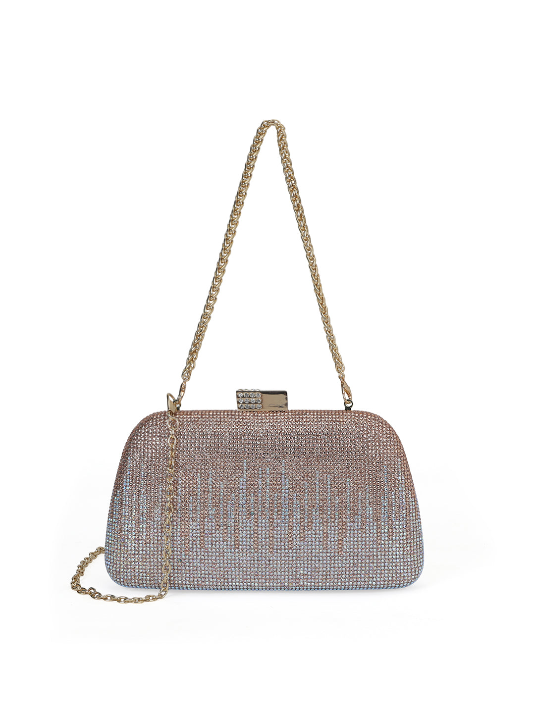 Brent Small Frame Clutch Rose Gold