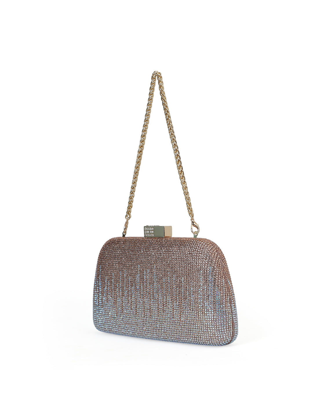 Brent Small Frame Clutch Rose Gold