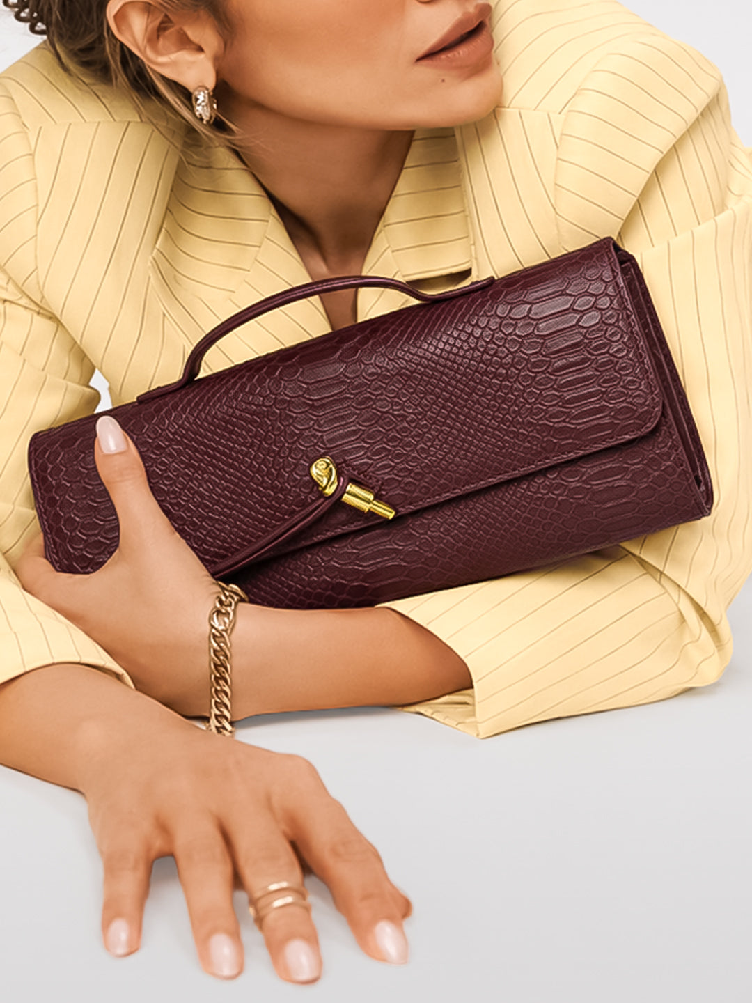Derby Clutch For Mediumdetachable & Adjustable Sling Bag