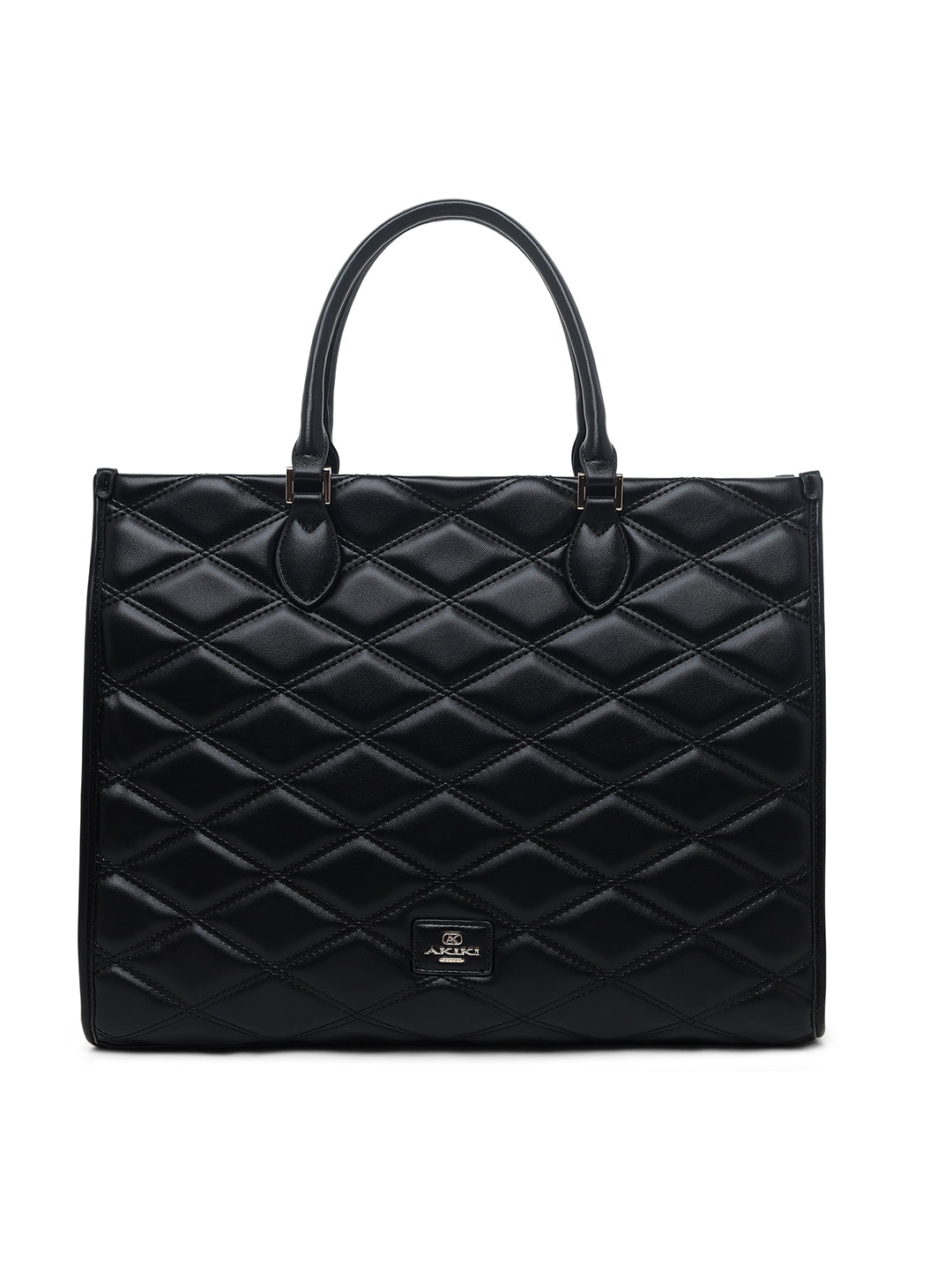 Paddington Extra Large Box Satchel Bag Black
