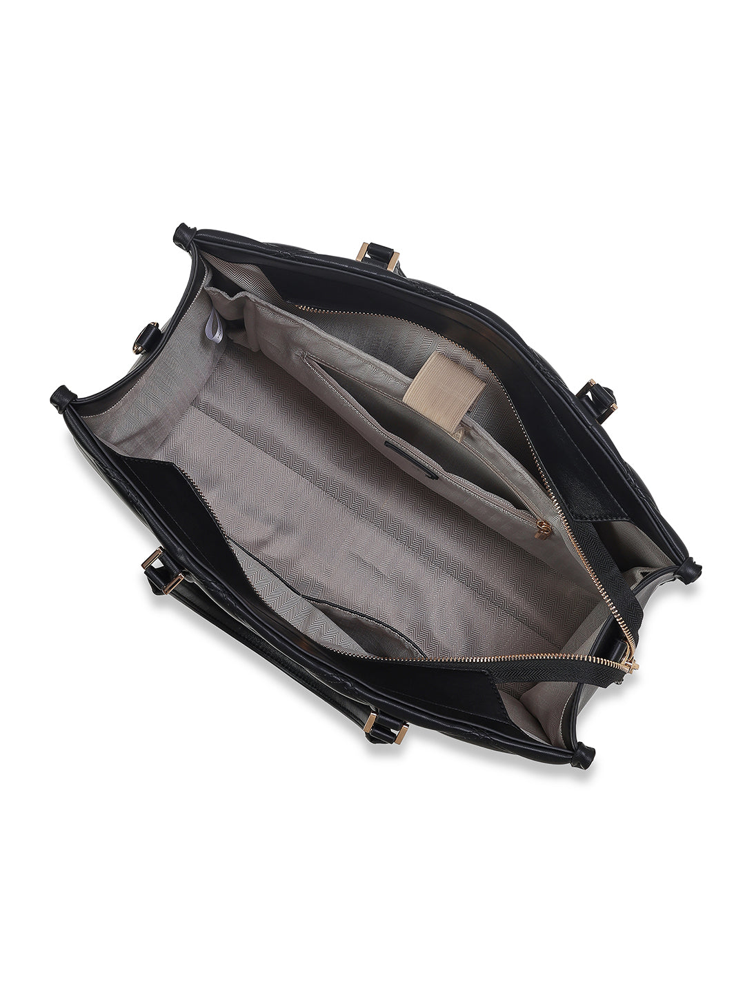 Paddington Extra Large Box Satchel Bag Black