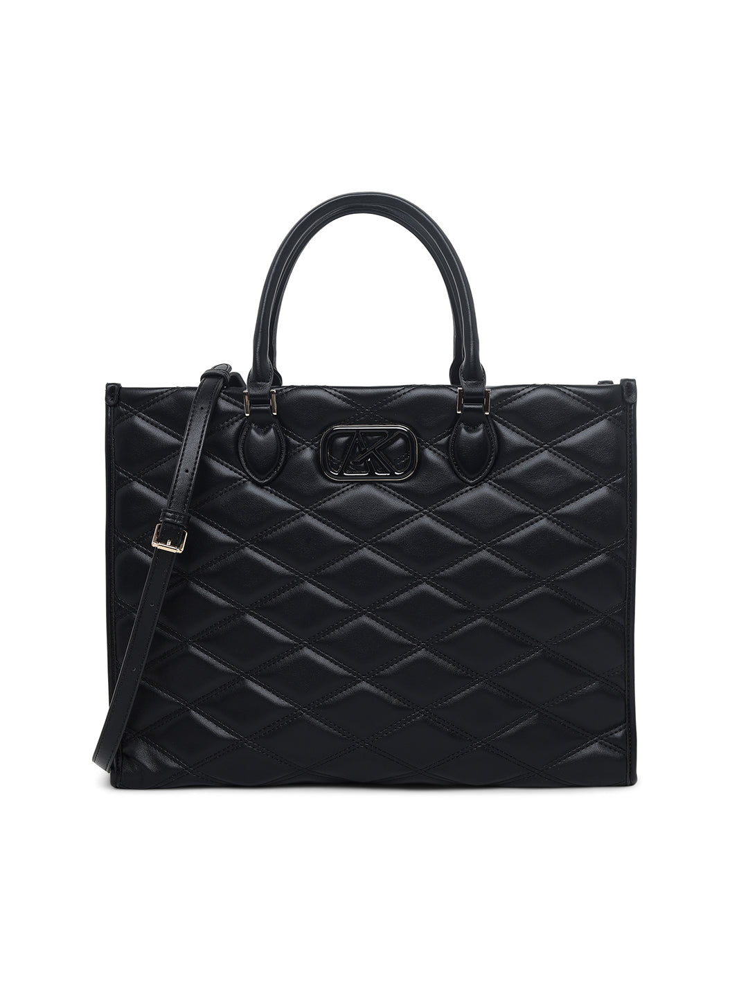 Paddington Extra Large Box Satchel Bag Black