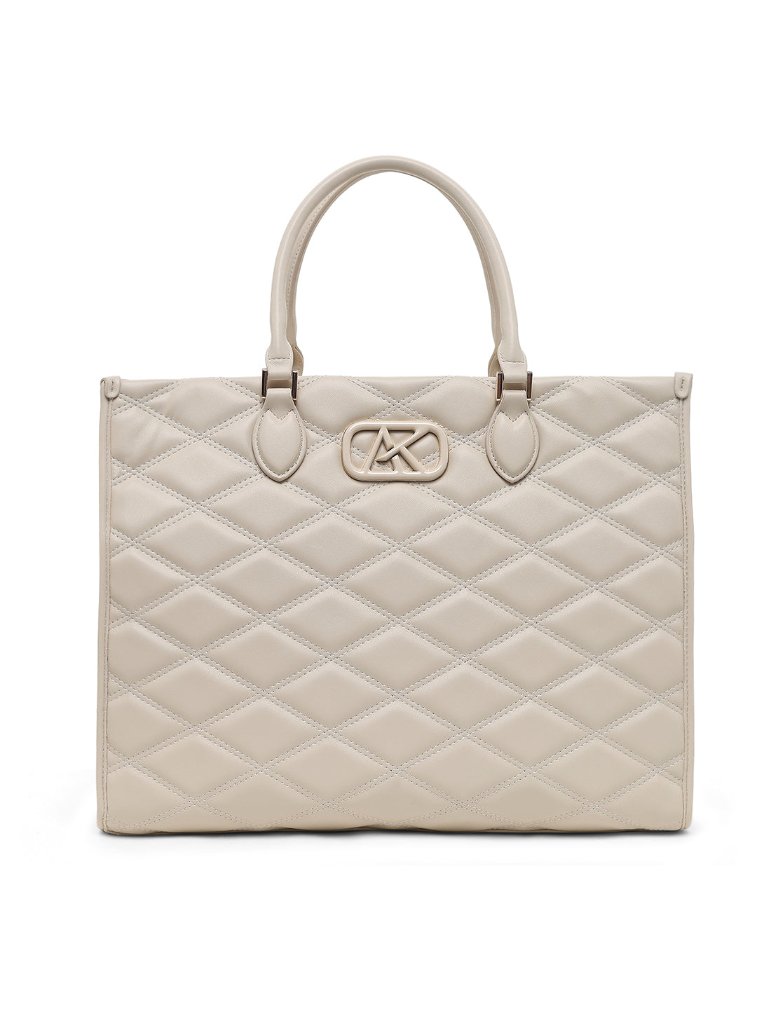 Paddington Extra Large Box Satchel Bag Off White