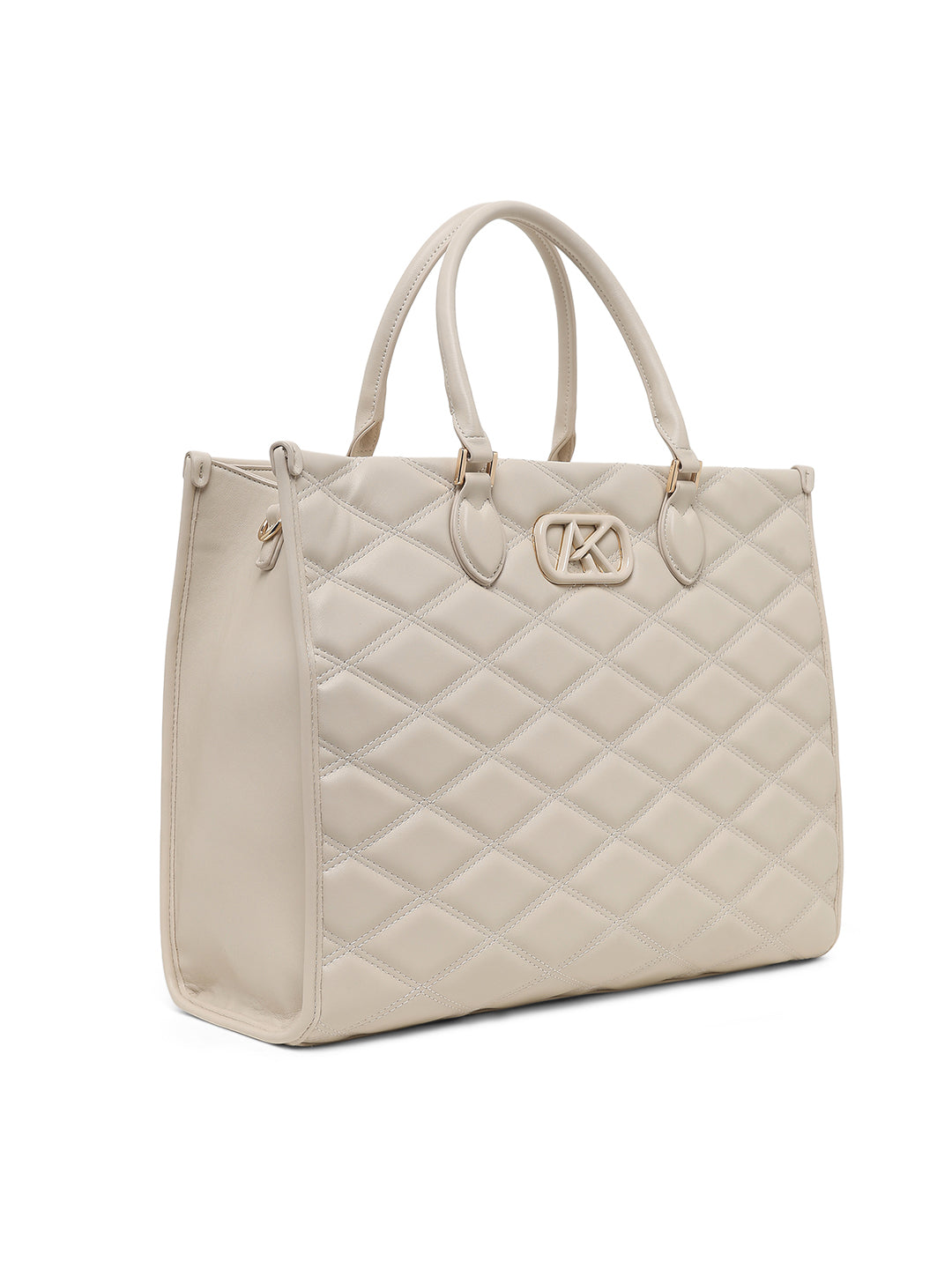 Paddington Extra Large Box Satchel Bag Off White