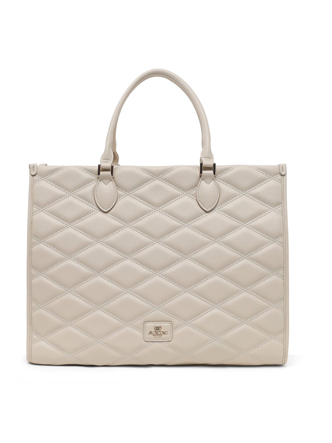 Paddington Extra Large Box Satchel Bag Off White