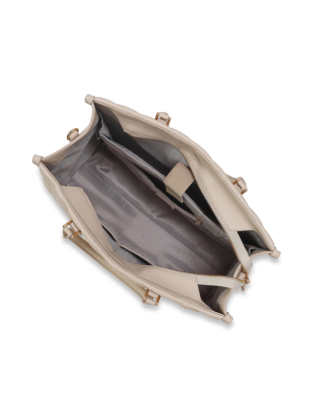 Paddington Extra Large Box Satchel Bag Off White