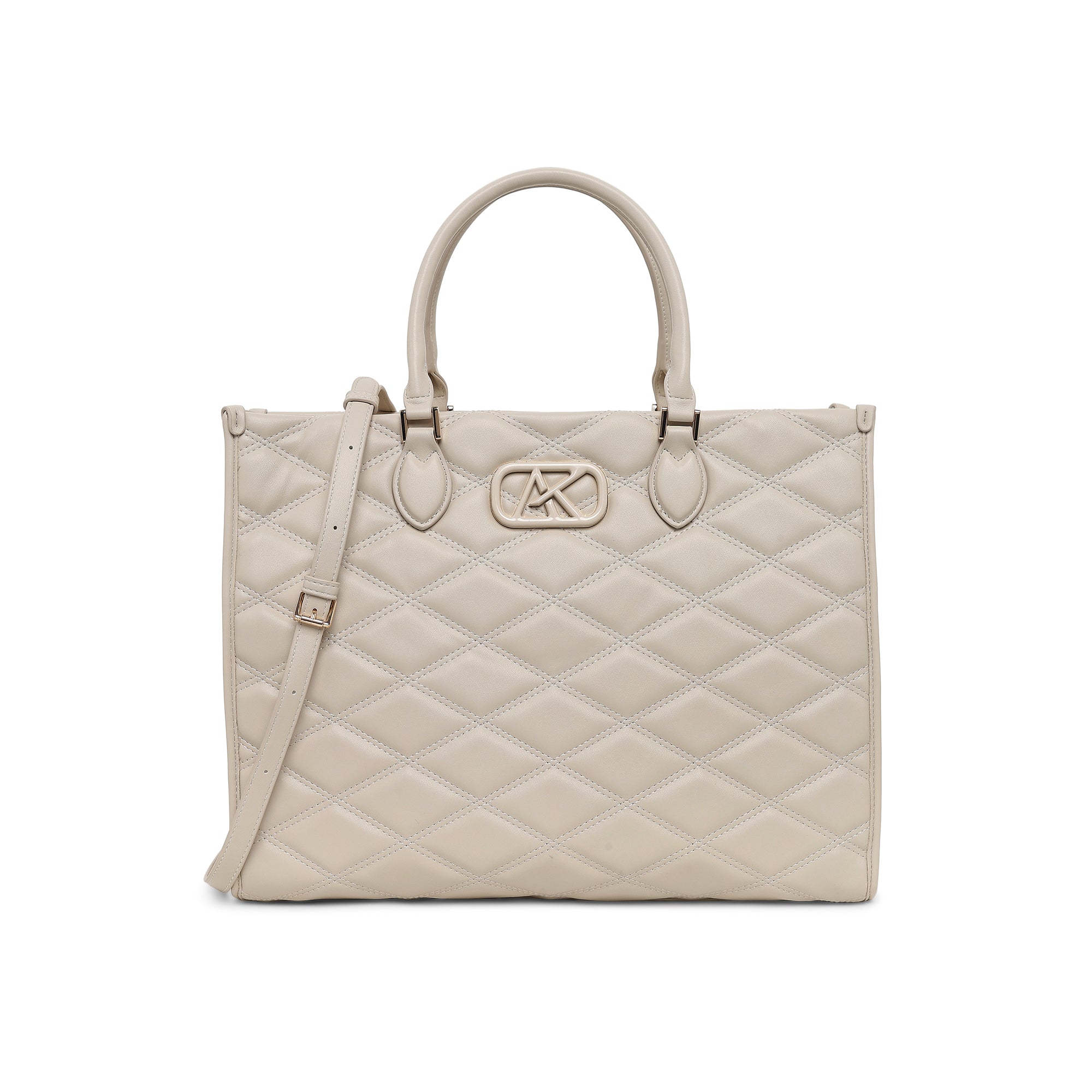 Paddington Extra Large Box Satchel Bag Off White