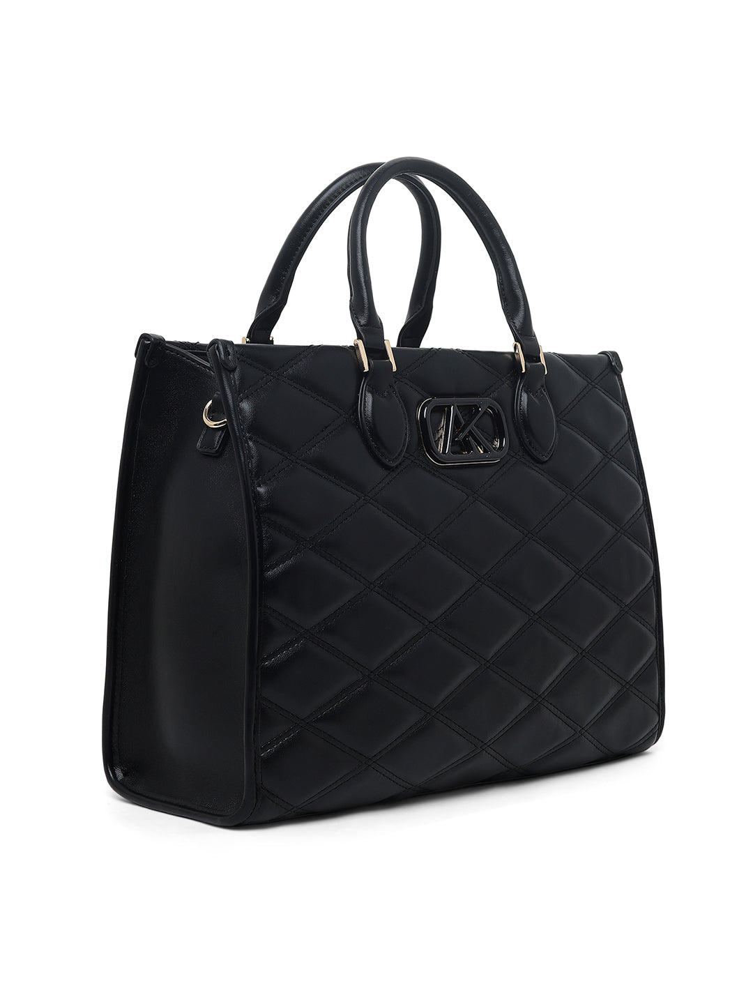 Paddington Large Box Satchel Bag Black