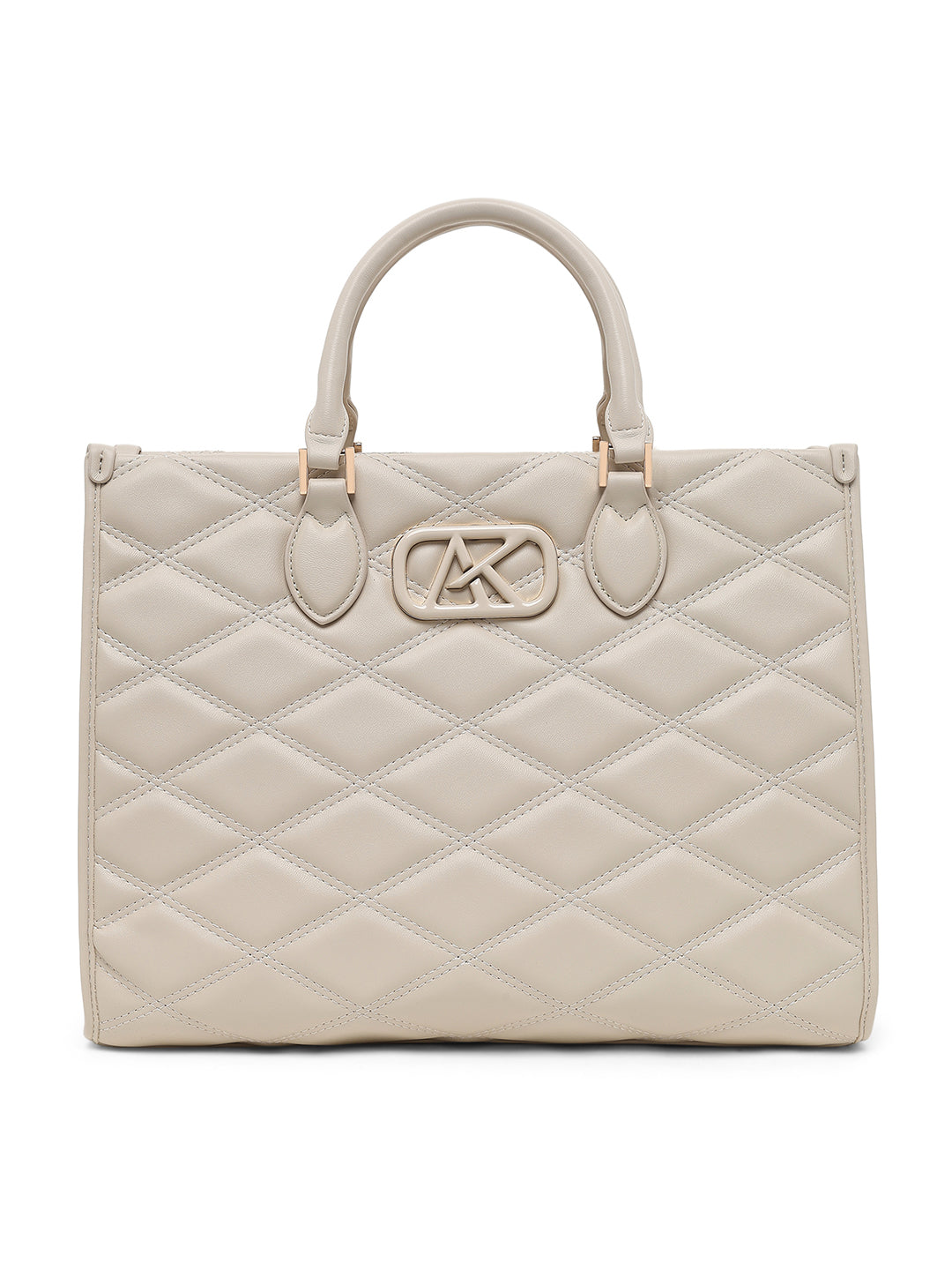 Paddington Large Box Satchel Bag Off White