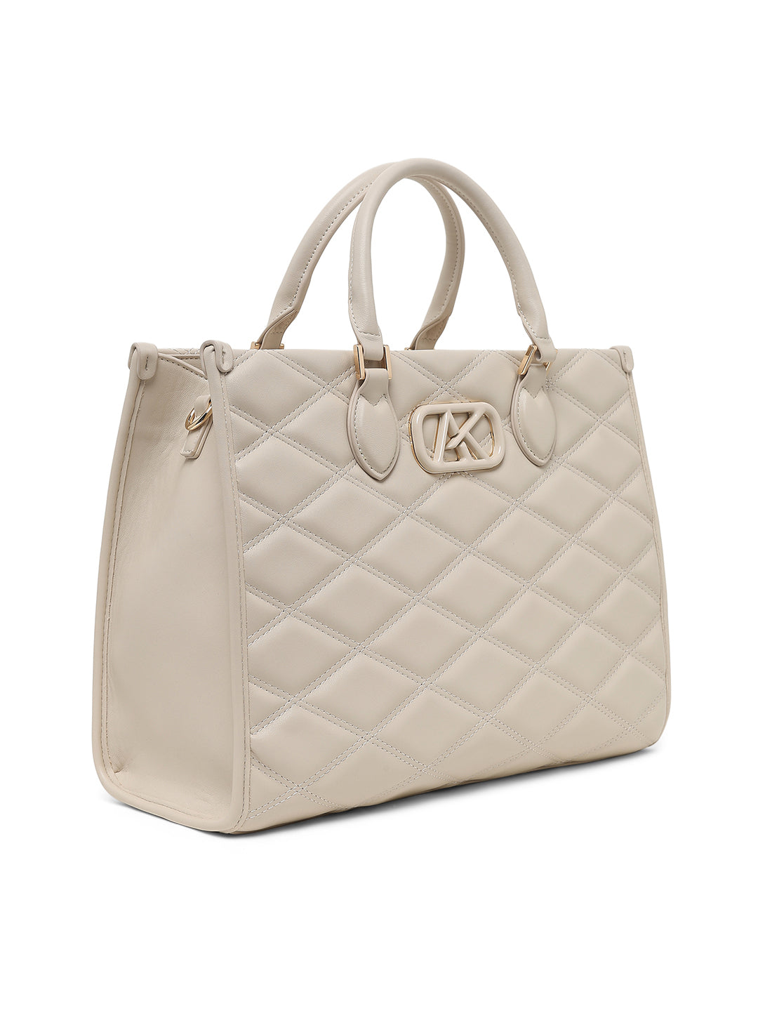 Paddington Large Box Satchel Bag Off White