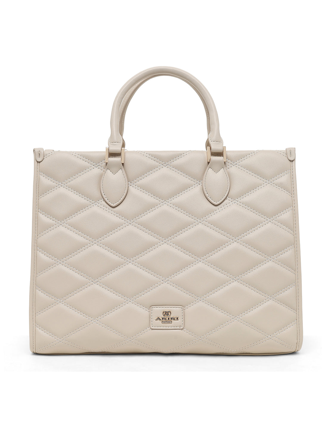 Paddington Large Box Satchel Bag Off White