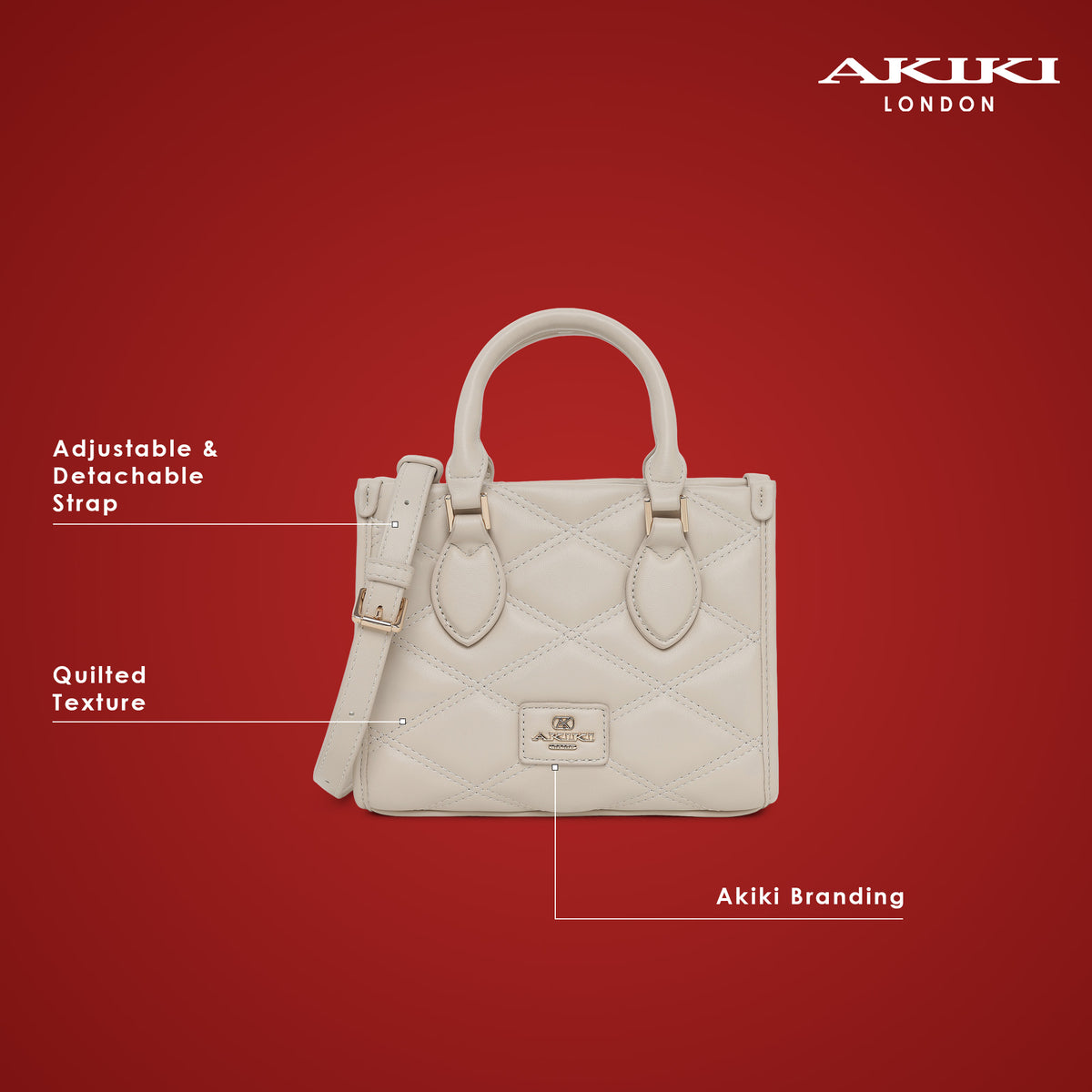 Paddington Extra Small Satchel Bag Off White