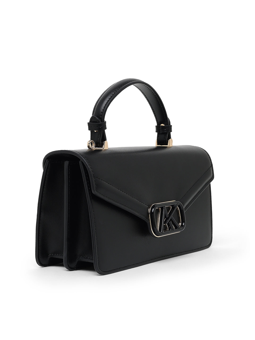 Mayfair Flap Medium Satchel Bag Black