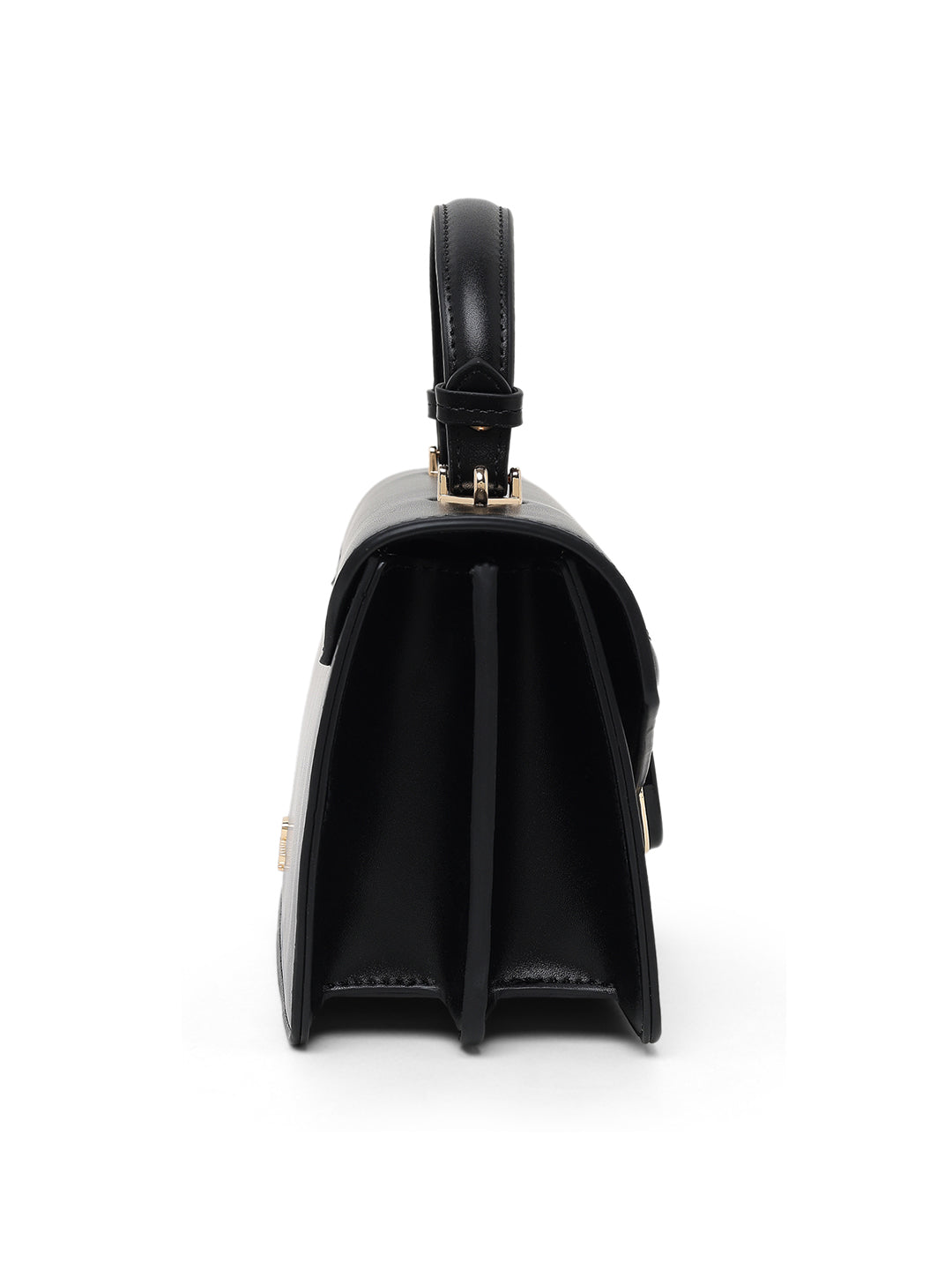 Mayfair Flap Medium Satchel Bag Black